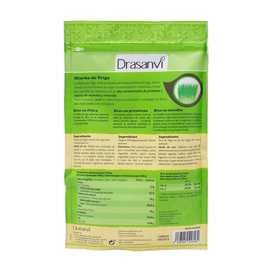 Hierba de Trigo Bio Super Alimentos Drasanvi 125 g