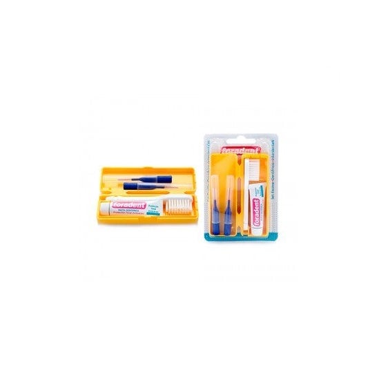 Foradent Set de Viaje estuche + dentífrico 5ml + 2 interdentales