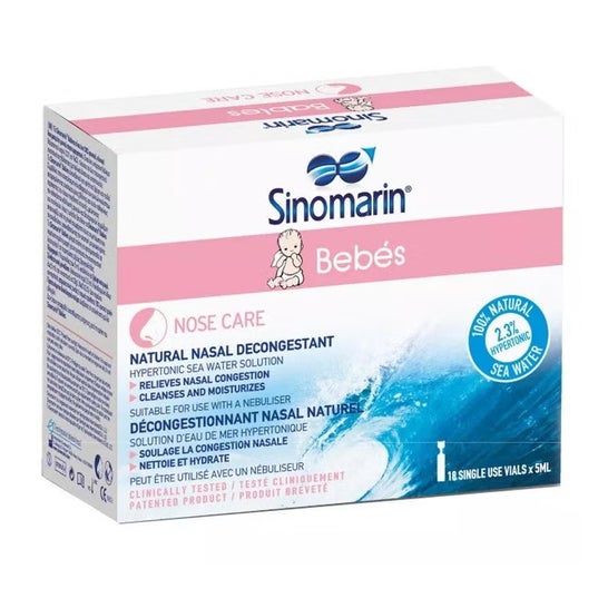 Sinomarin® Bebés limpieza nasal 18 monodosis