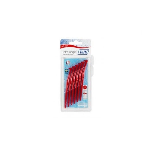 TePe® cepillo interdental angulado 0,5mm rojo