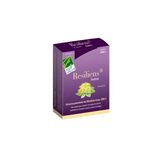 100% Natural Resiliens Rodiola 40 caps