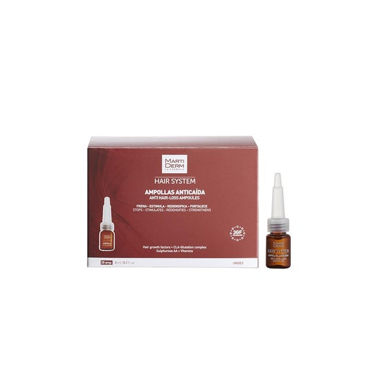 Martiderm® Hair System Ampollas Anticaída 28amp