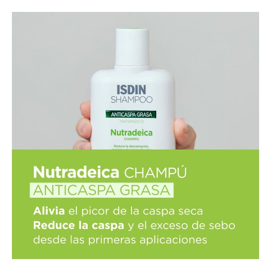 ISDIN Shampoo Nutradeica Champú Anticaspa Grasa 400ml