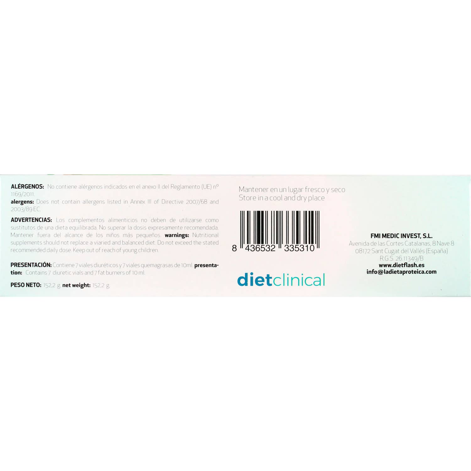 Diet Clinical Dietsbelt 14 viales