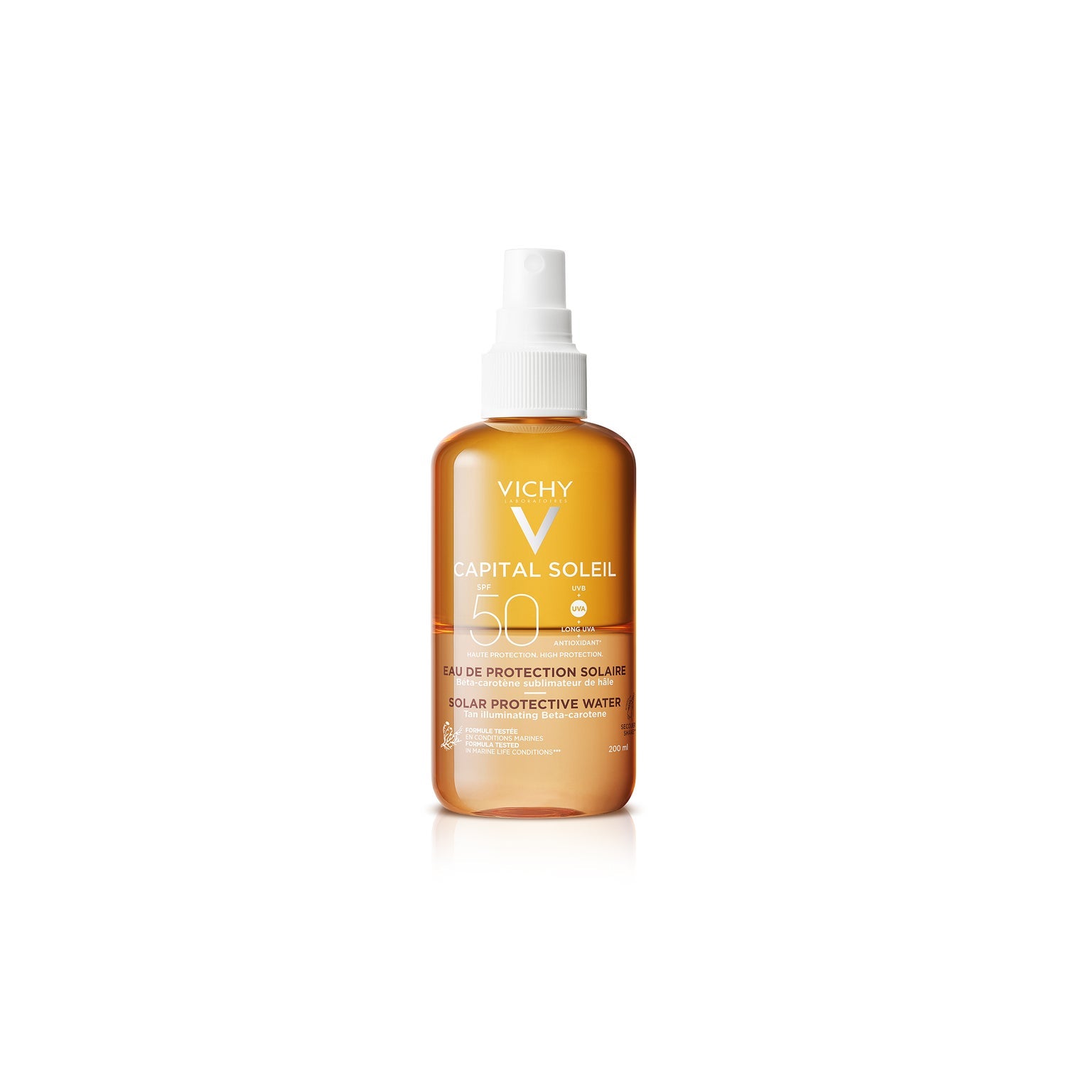 Vichy Capital Soleil Agua Solar Protectora Luminosidad SPF50 200ml