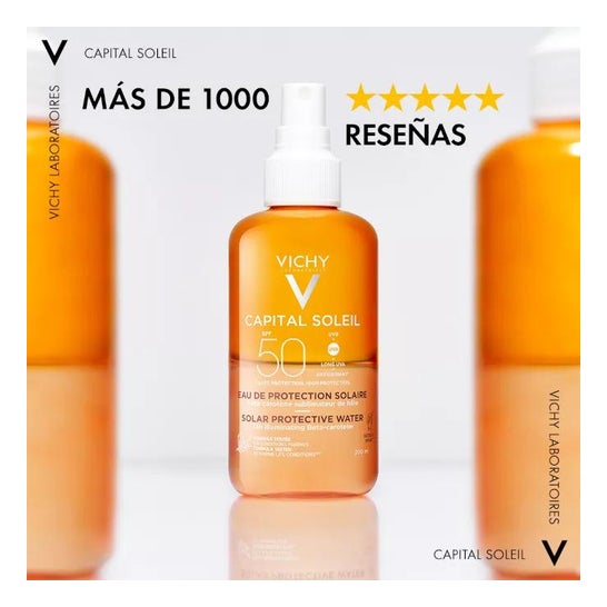 Vichy Capital Soleil Agua Solar Protectora Luminosidad SPF50 200ml