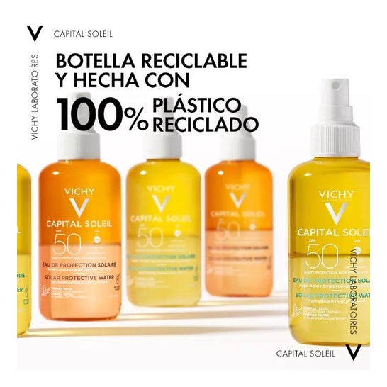 Vichy Capital Soleil Agua Solar Protectora Luminosidad SPF50 200ml
