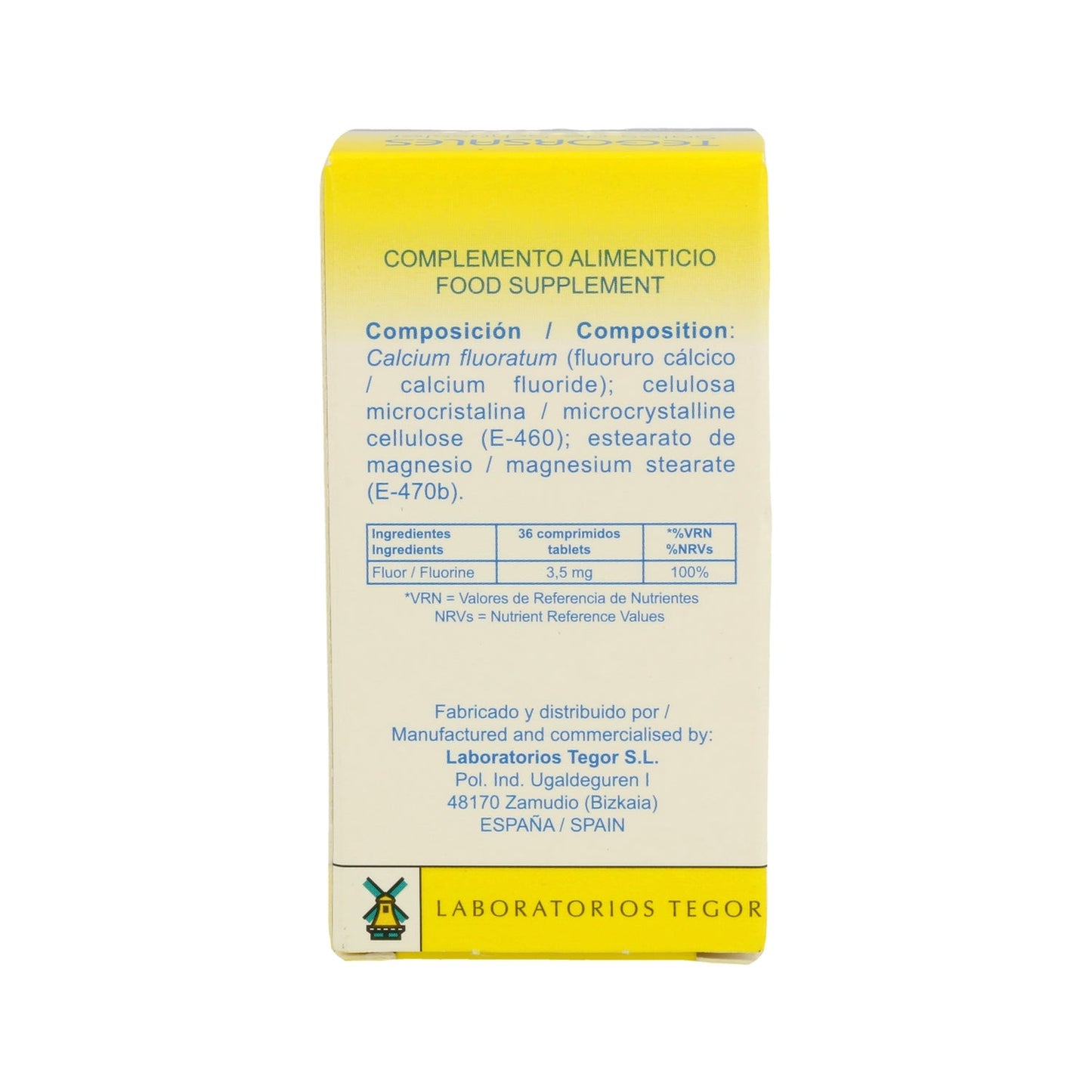 Tegor Tegor Sal 1 Calcium Fluoratum 350comps