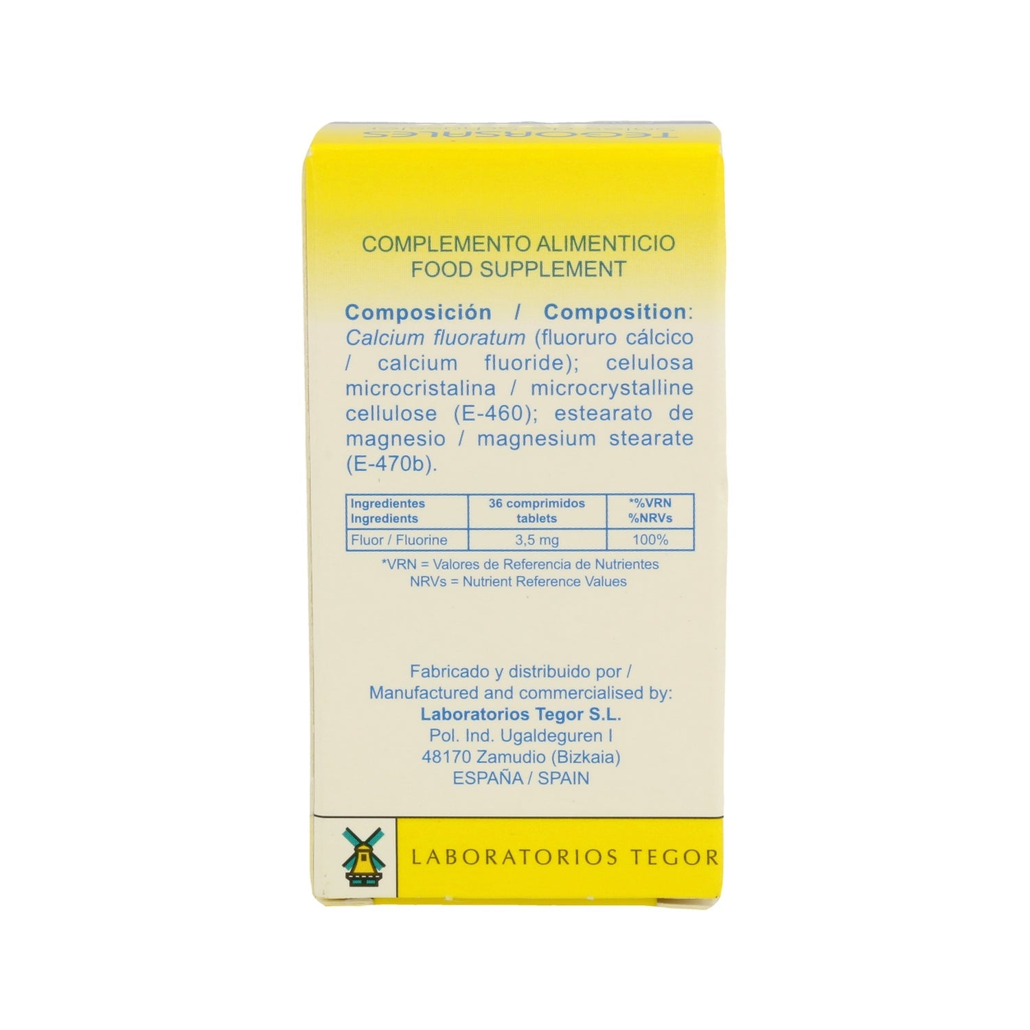 Tegor Tegor Sal 1 Calcium Fluoratum 350comps