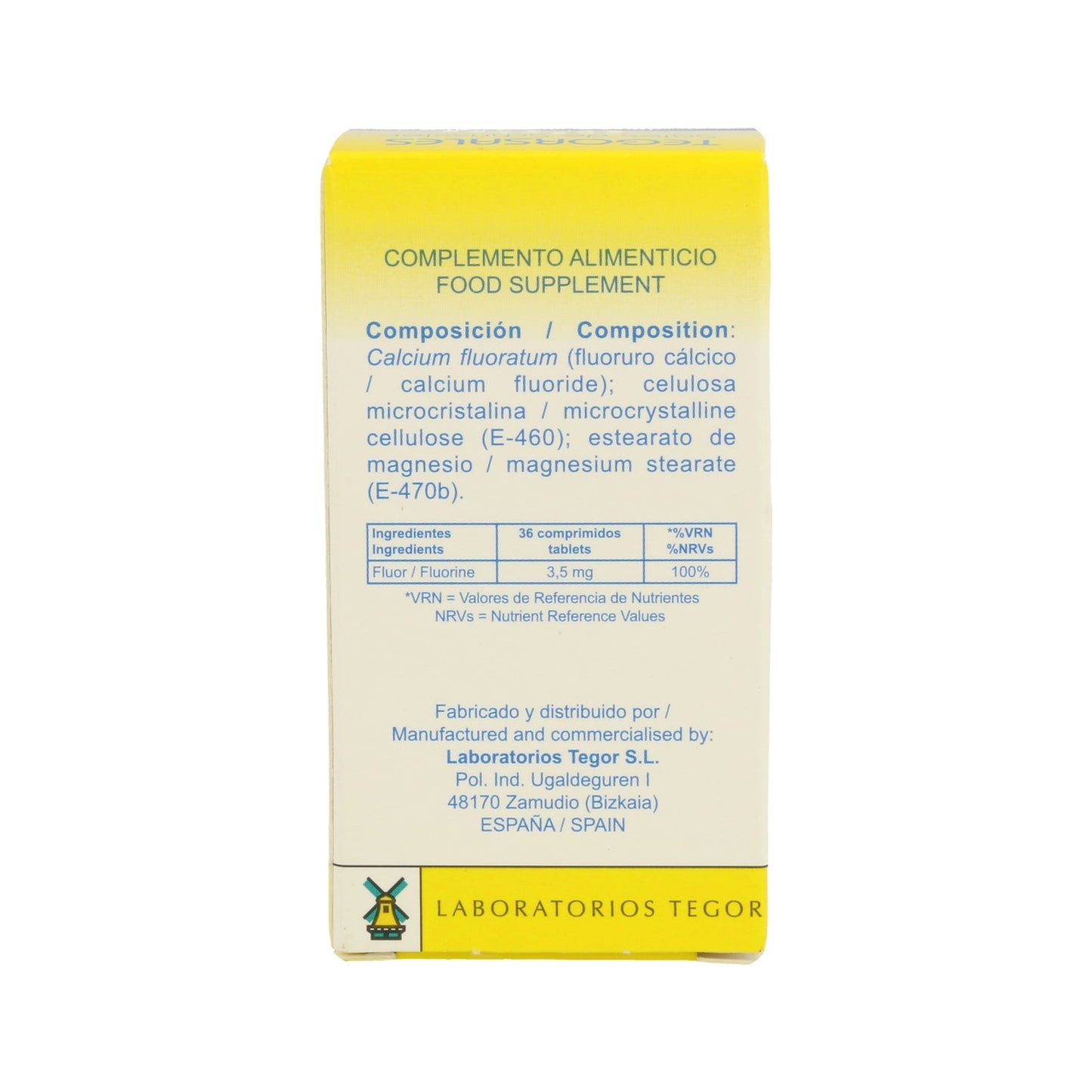 Tegor Tegor Sal 1 Calcium Fluoratum 350comps