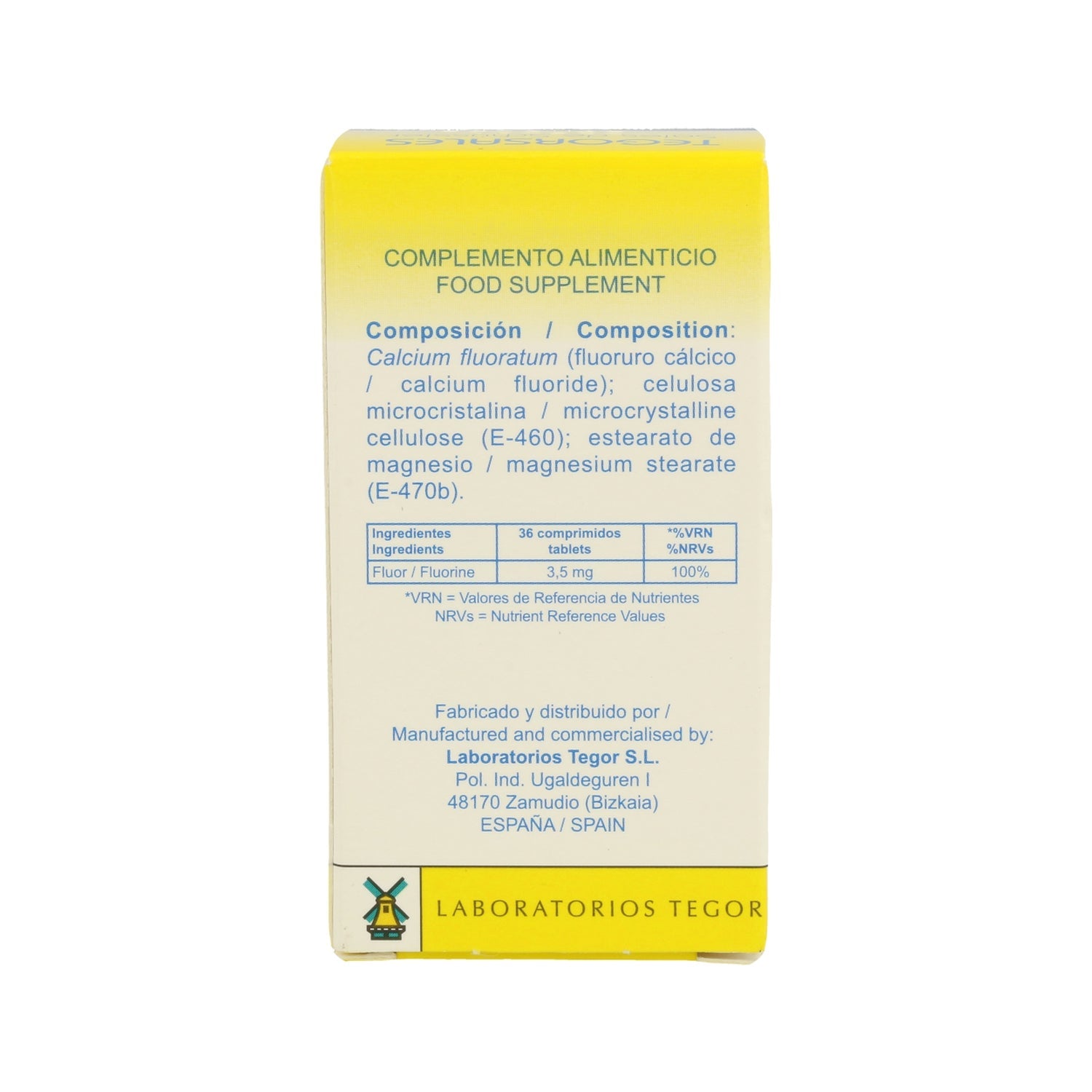 Tegor Tegor Sal 1 Calcium Fluoratum 350comps