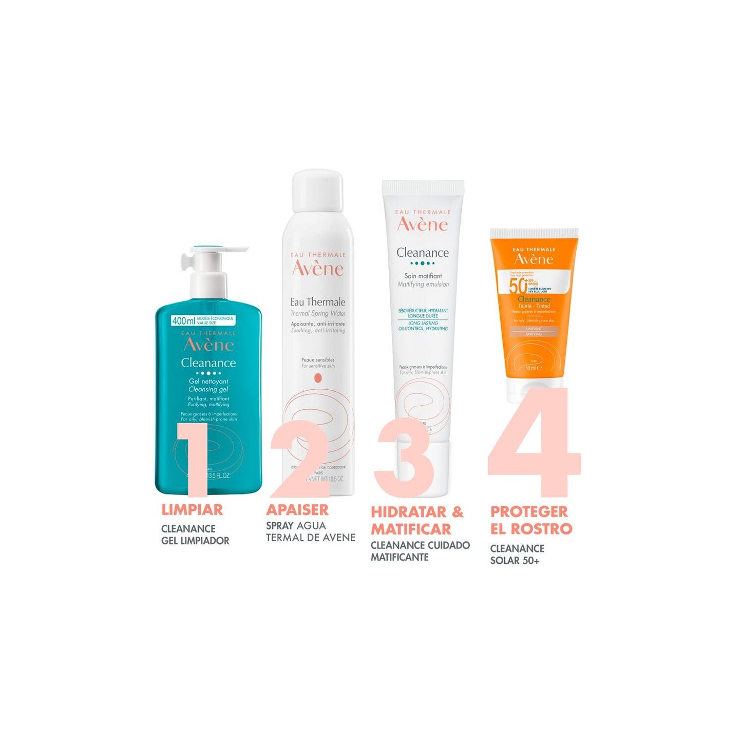 Avene Solar Cleanance Solar SPF 50+ Color 50ml
