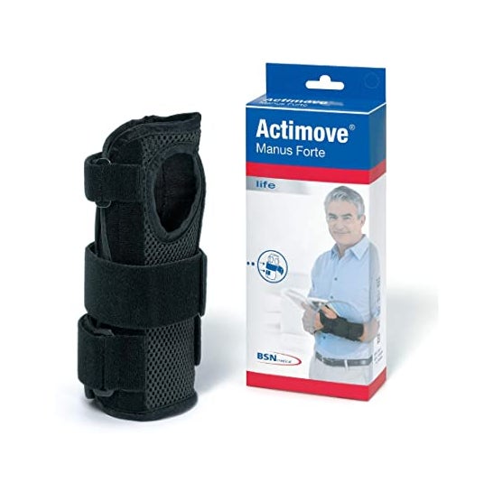 Actimove Manus Forte Muñequera Izquierda Negro Talla XS 1ud