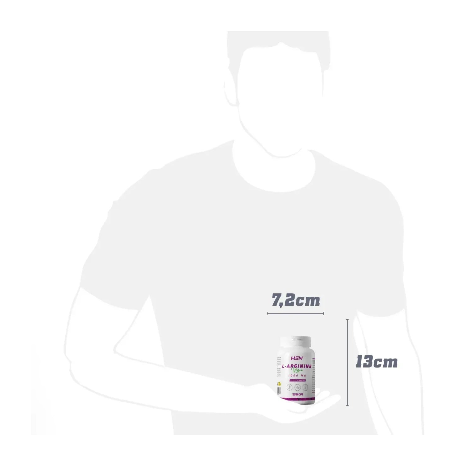 HSN L-Arginina 1000mg 120vcaps
