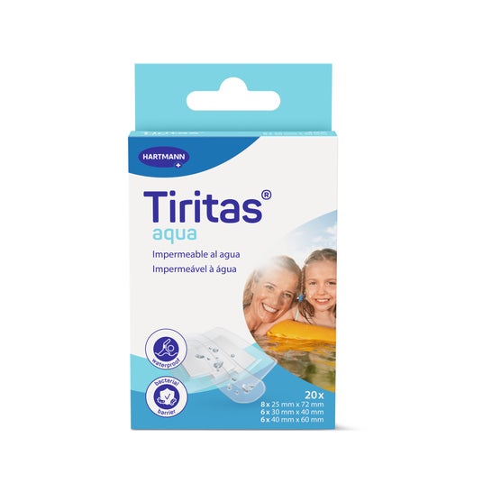 Paul Hartmann Tiritas Aqua Apósito Adhesivo 3 Tamaños 20 uds