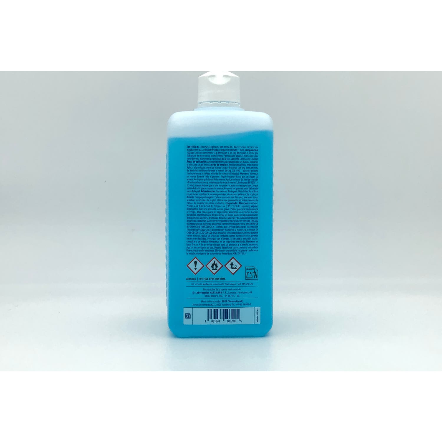 Sterillium antiséptico manos sin válvula 1l