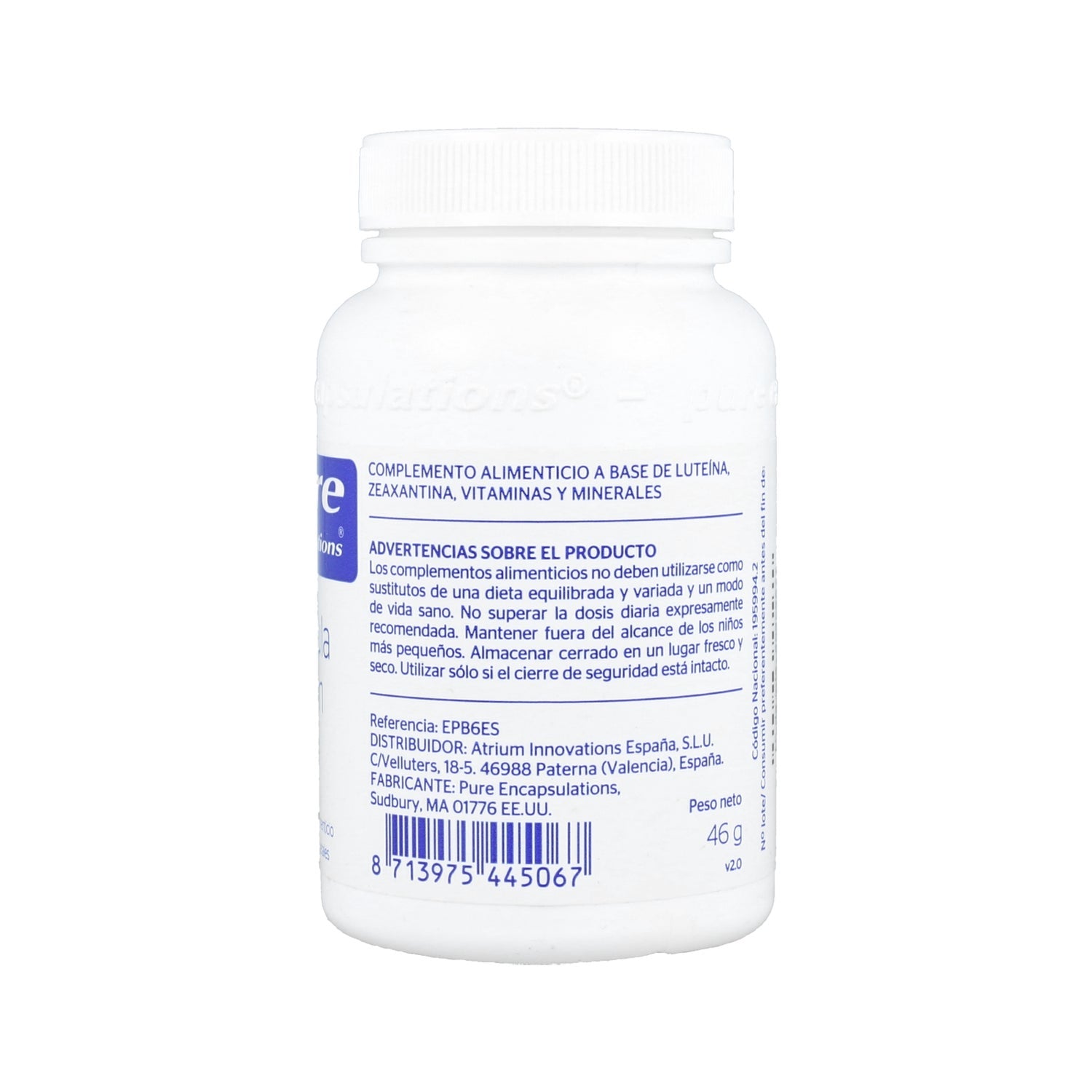 Pure Encapsulations Fórmula Visión 60vcaps
