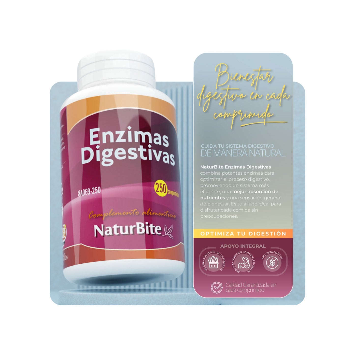 NaturBite Enzimas Digestivas 60comp