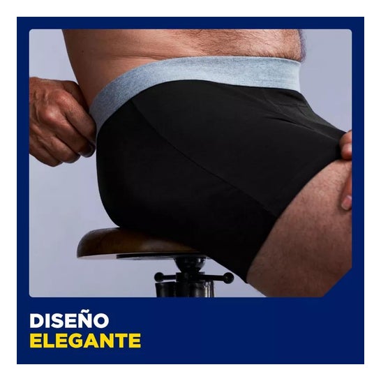 Tena Men Boxer Lavable Negro L 1ud