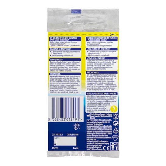 Scholl Parches Callos de Molespuma 9uds