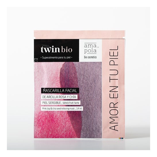 Amapola Biocosmetics Twin Bio Mascarilla Arcila Rosa y Chia 14ml