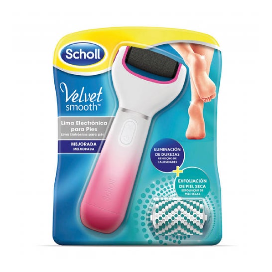 Scholl Velvet Smooth Lima Electronica Con Recamb Rosa