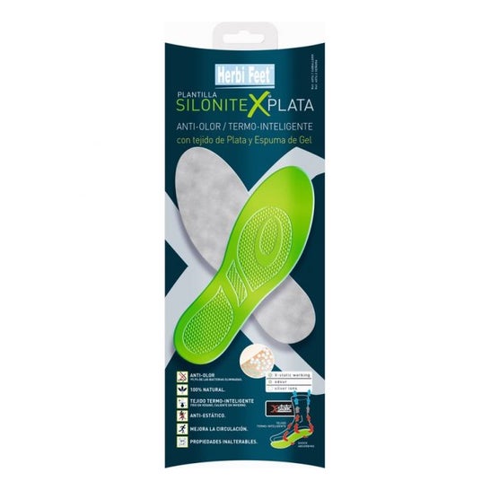 Plantillas Herbi Feet Silonitex Plata Caballero