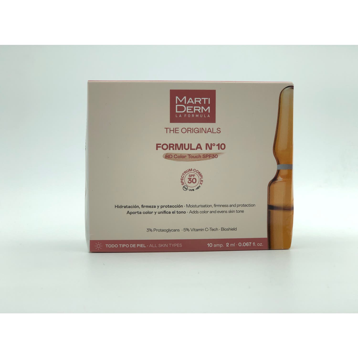 Martiderm® Fórmula Nº10 HD Color Touch SPF30 10amp