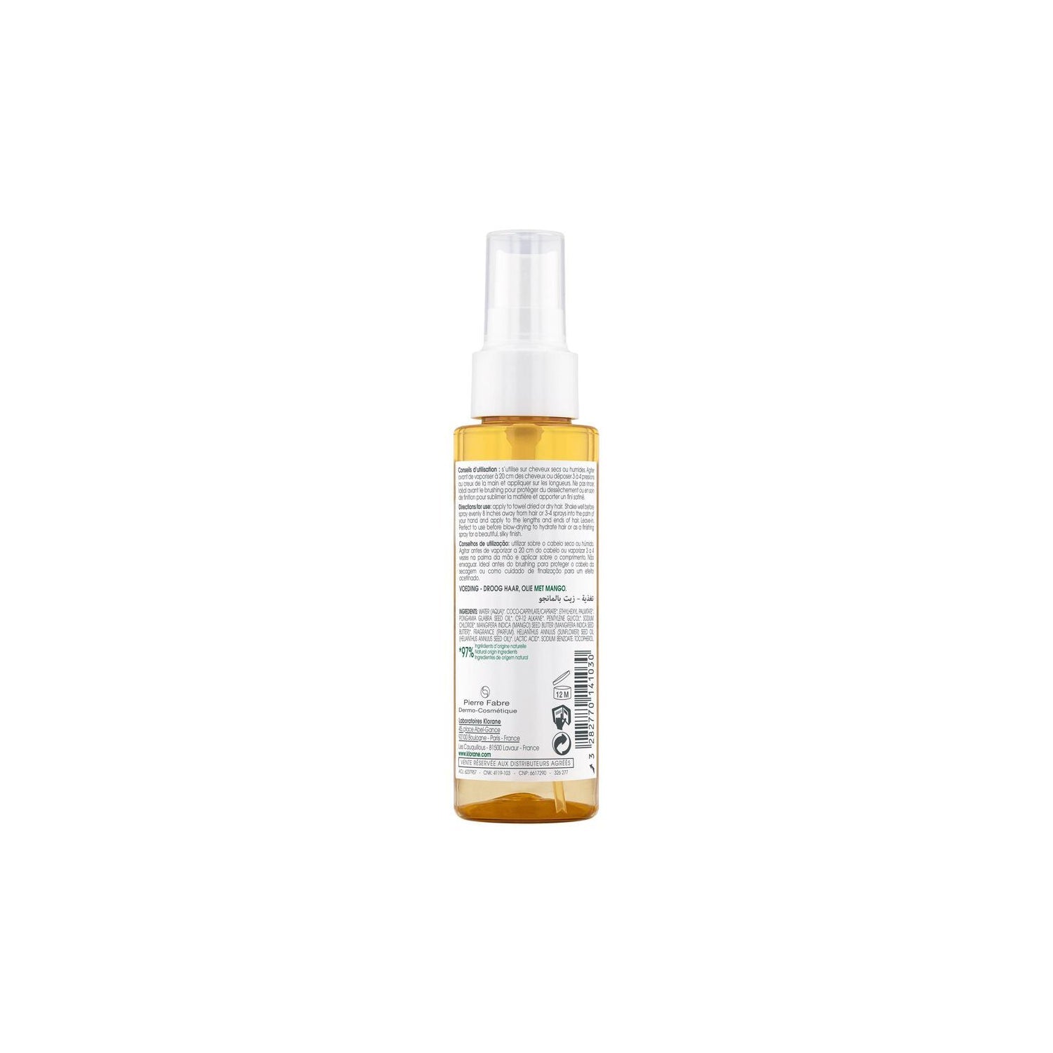 Klorane Aceite al Mango 100ml