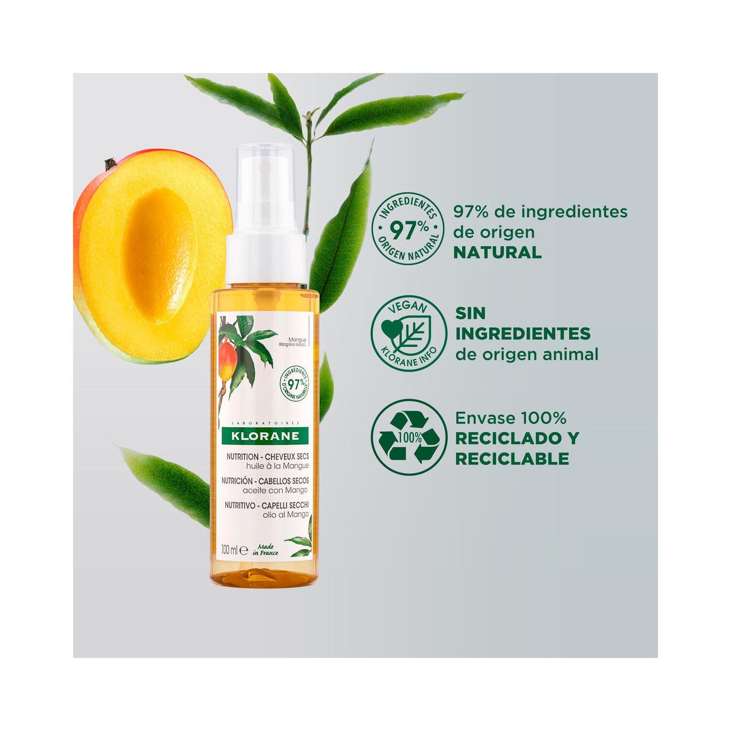 Klorane Aceite al Mango 100ml