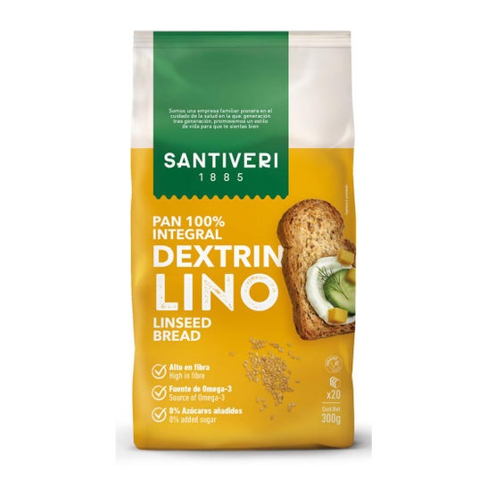 Santiveri Pan 100% Integral Dextrin Lino 300g