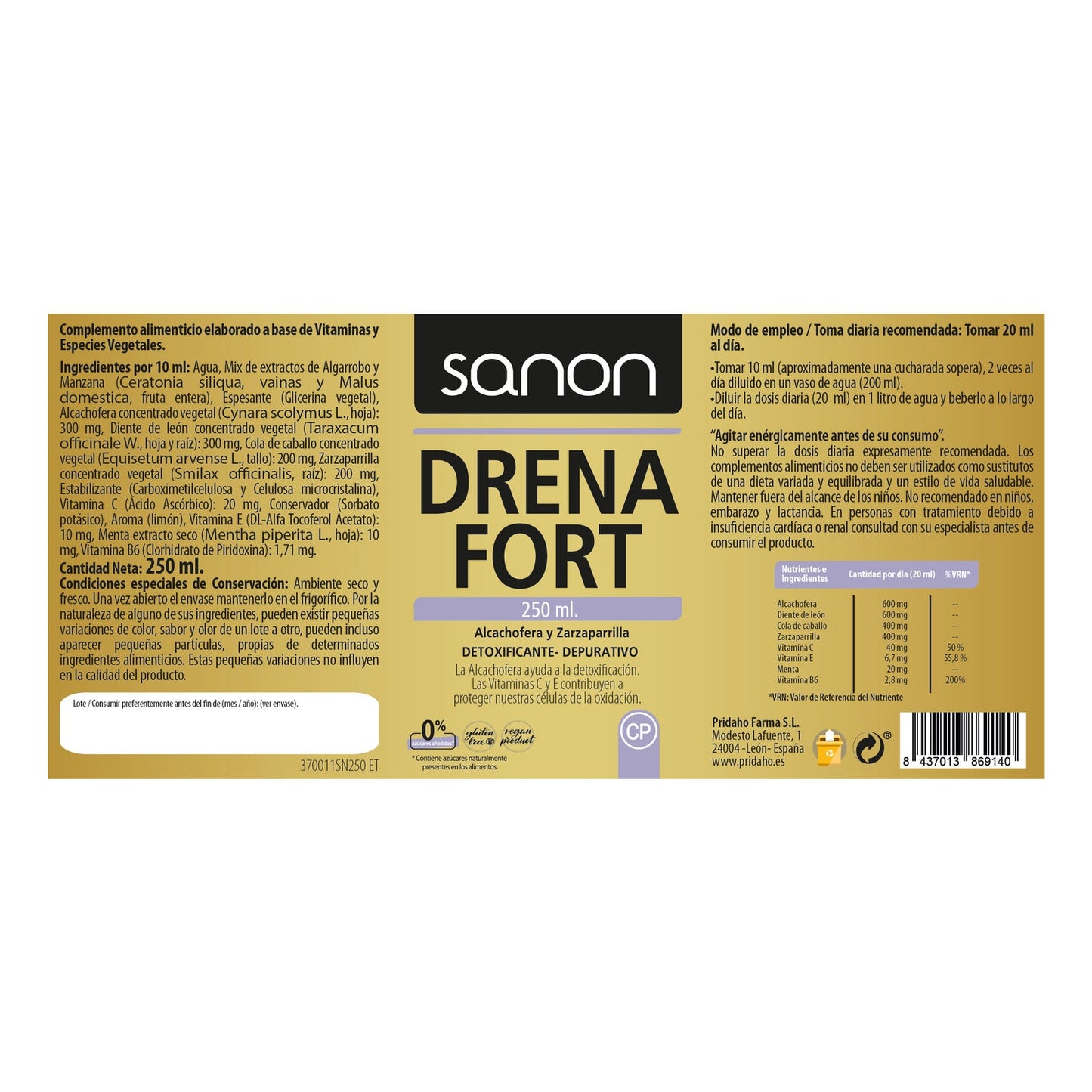 Sanon Drena Fort 250ml