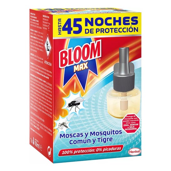Bloom Max Moscas & Mosquitos Rec. Eléctrico Líquido 18ml