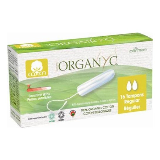 Organyc Tampón Regular sin Aplicador 16uds