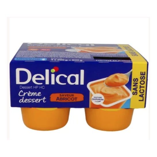 Delical Crema Dessert Sin Lactosa 4x200g