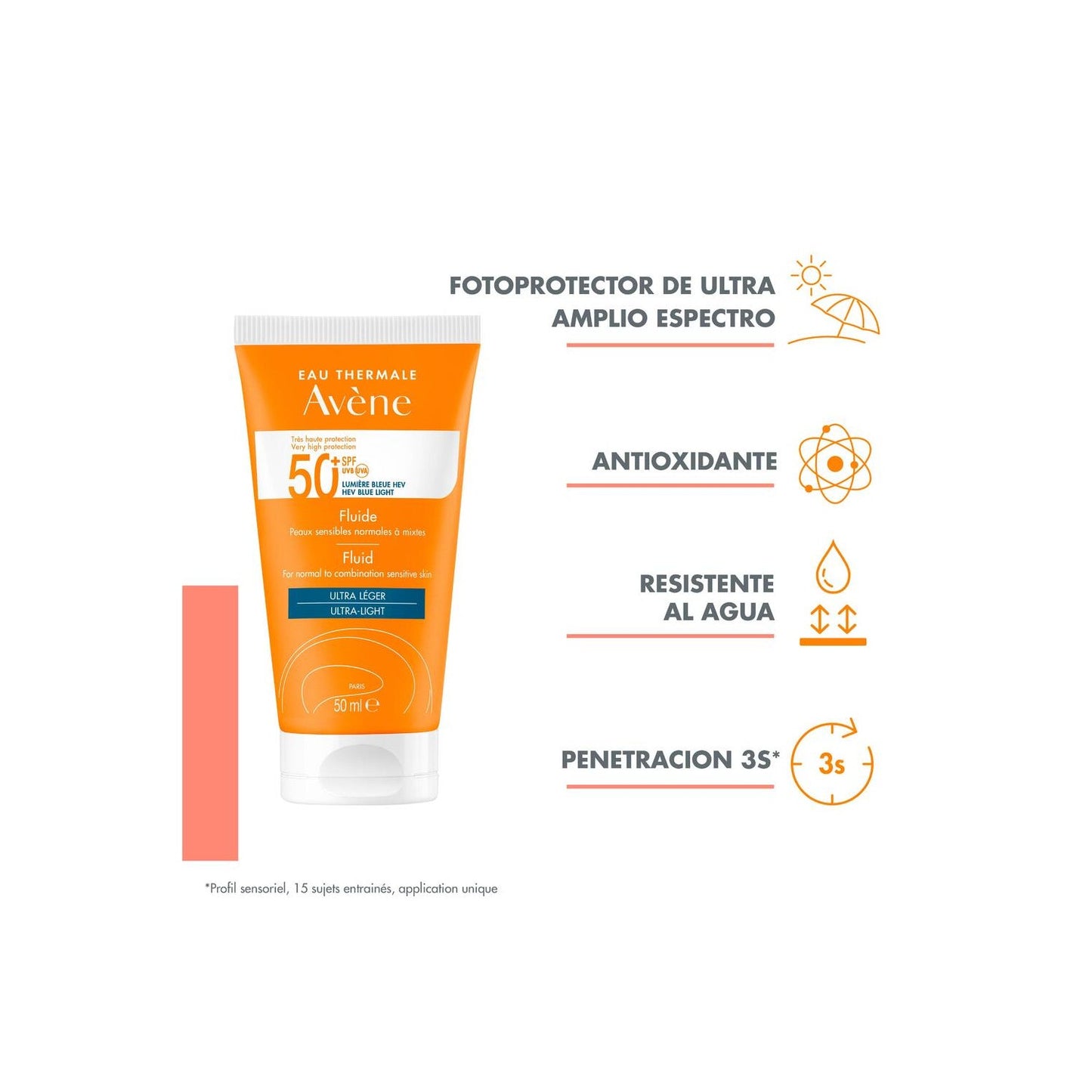 Avène Solar Fluido SPF50+ 50ml
