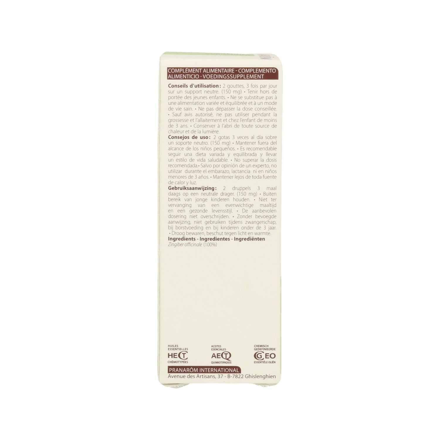 Pranarôm Aceite Esencial de Jengibre 5ml