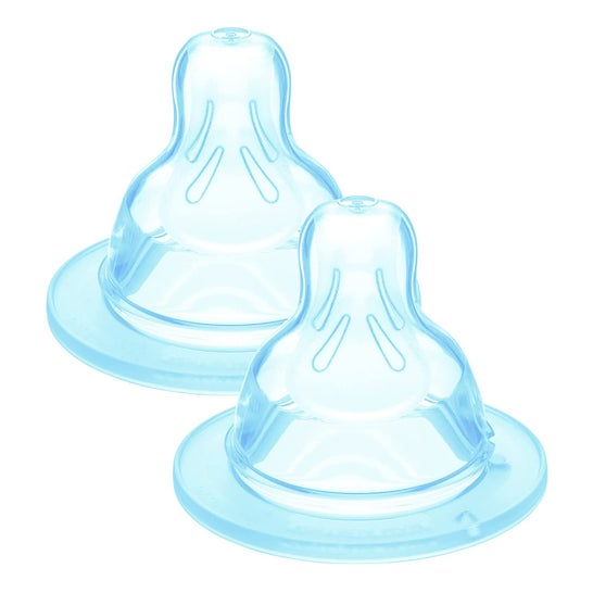 MAM Tétine Silk Débit 2 Silicone 2 uds
