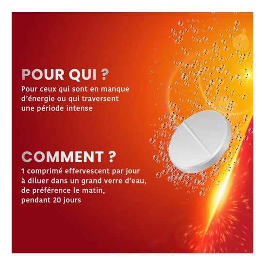Santarome Vita'Max Booster Effervescent Orange 20 Comprimés