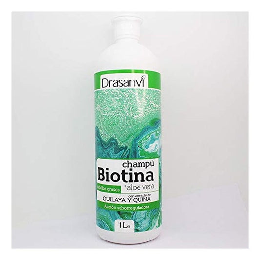 Drasanvi Champu Biotina Aloe Vera Cabello graso 1 L