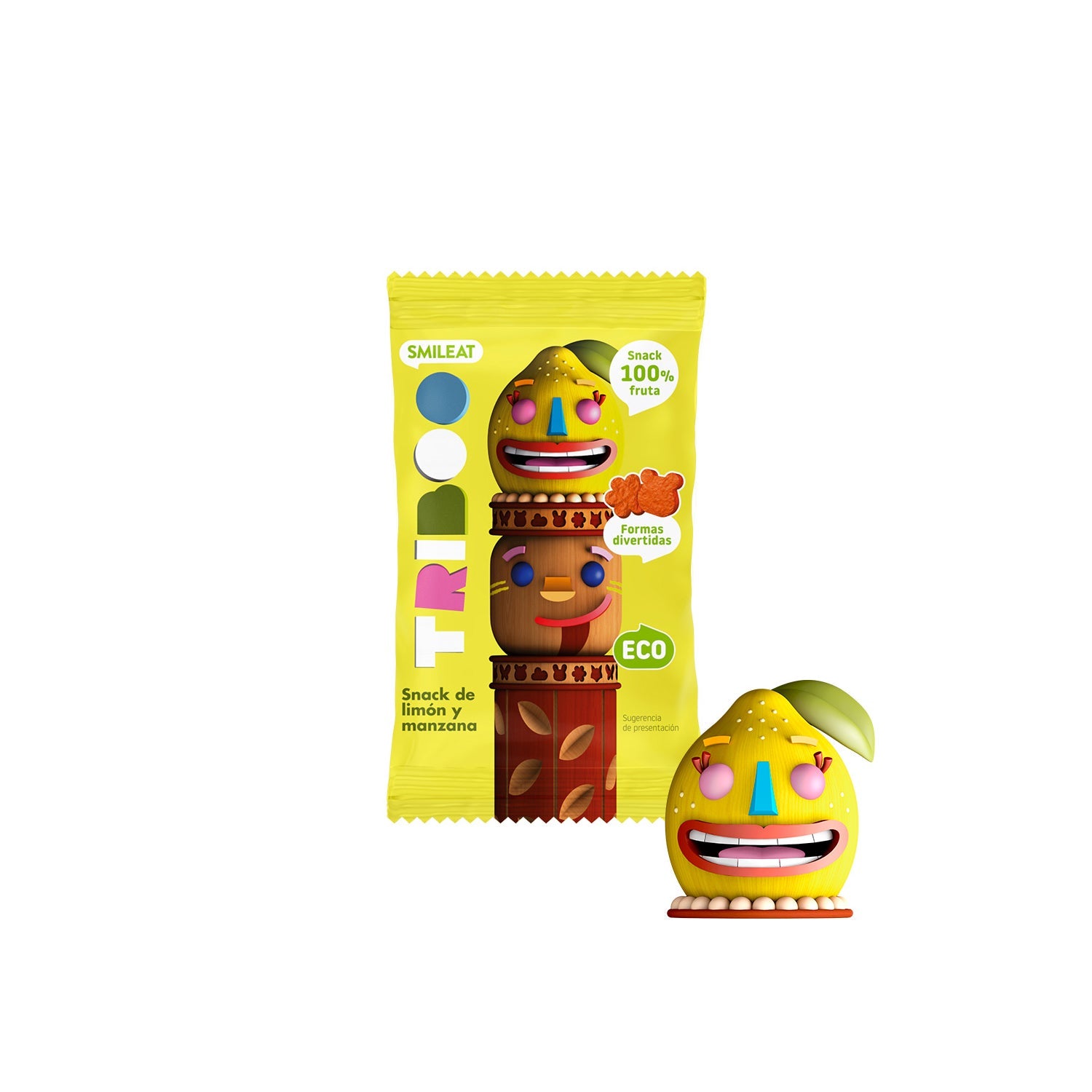 Smileat Triboo Snack Ecológico de Limón y Manzana 25g