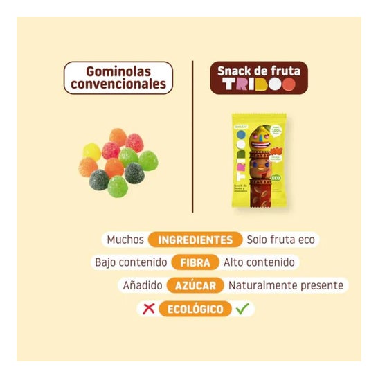 Smileat Triboo Snack Ecológico de Limón y Manzana 25 g