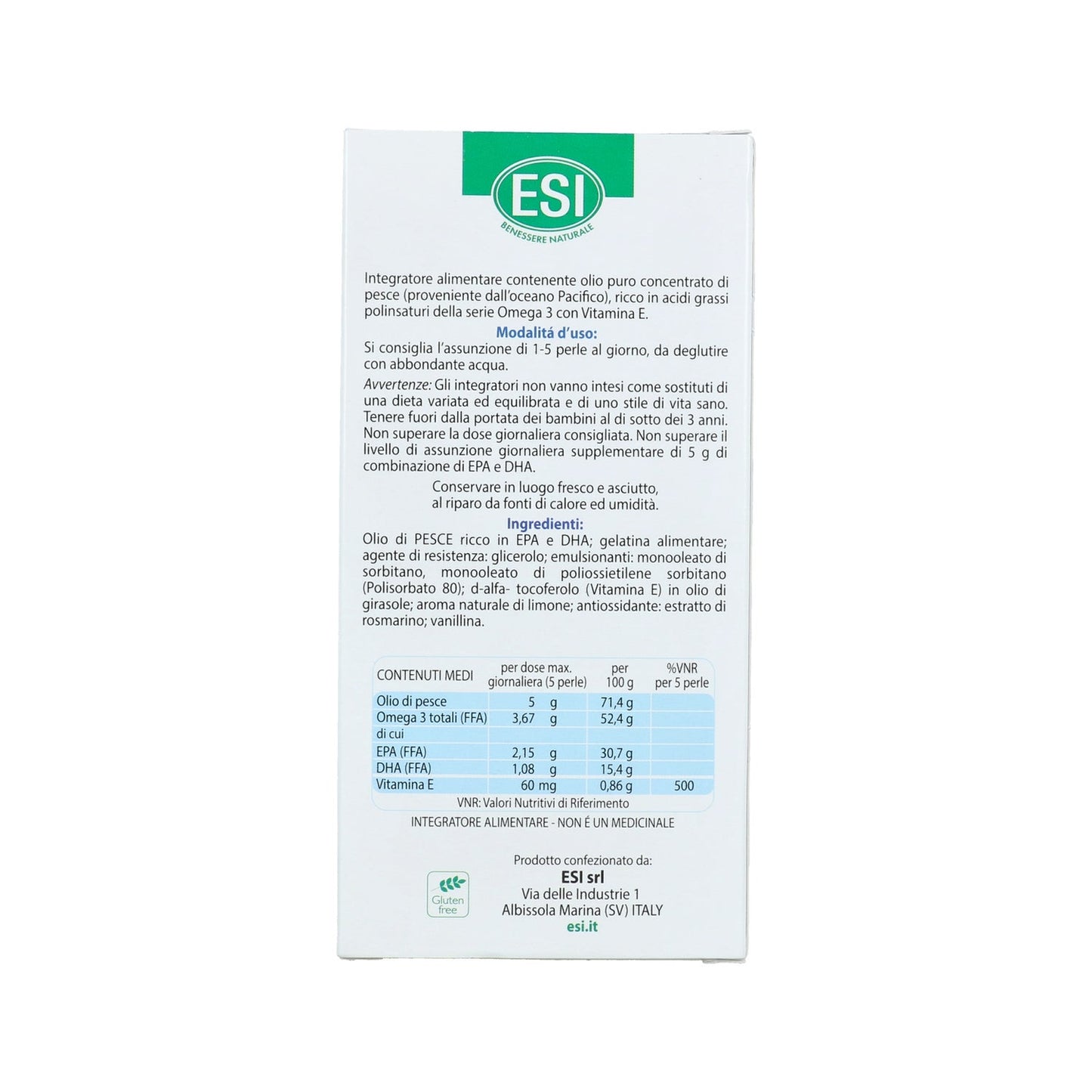 ESI Omega 3 Extra Pure 120 Perlas