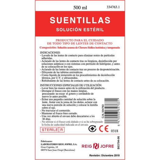 Reig Jofre Suentillas Solución Estéril 500ml