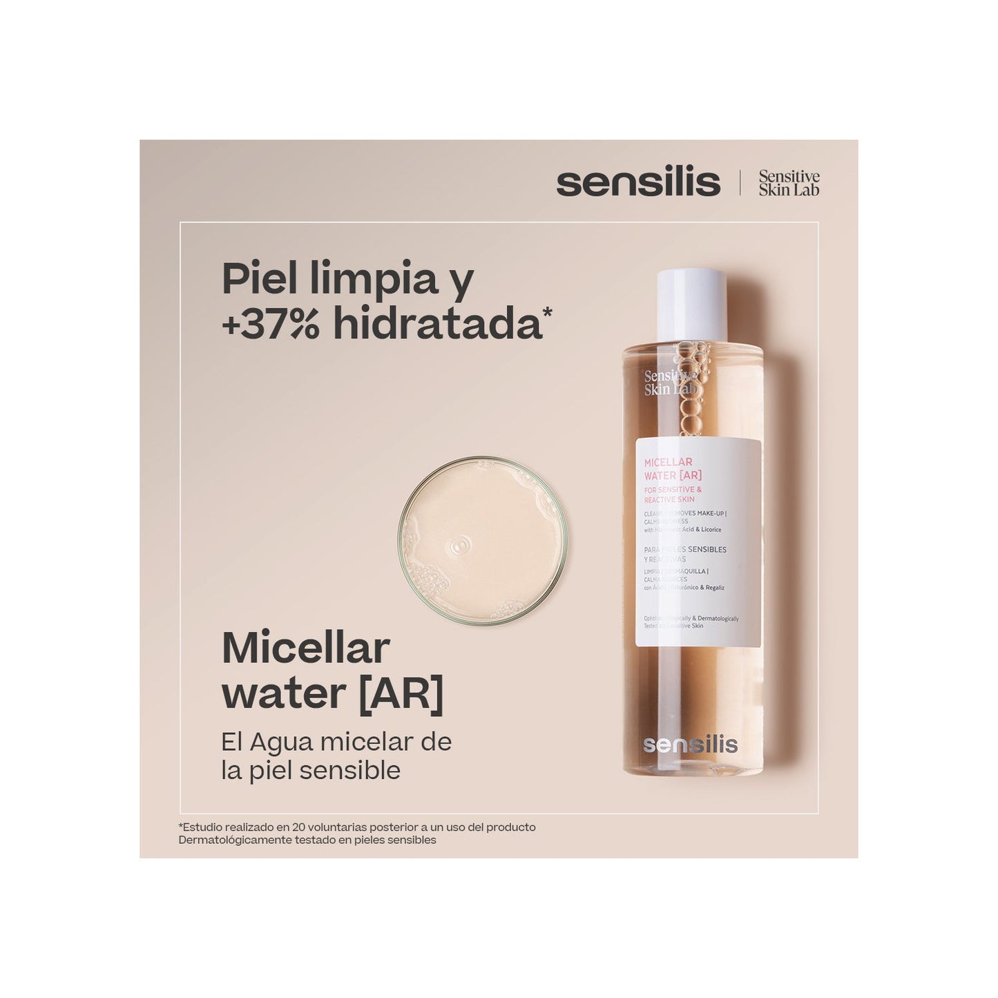Sensilis Agua Micelar [AR] Pieles Sensibles y Reactivas 400ml