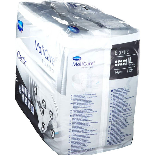 Molicare Premium Elastic 10 Gotas Tamanho L 14 Unidades