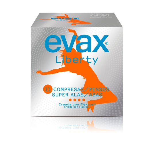 Evax Liberty compresas super con alas 10uds