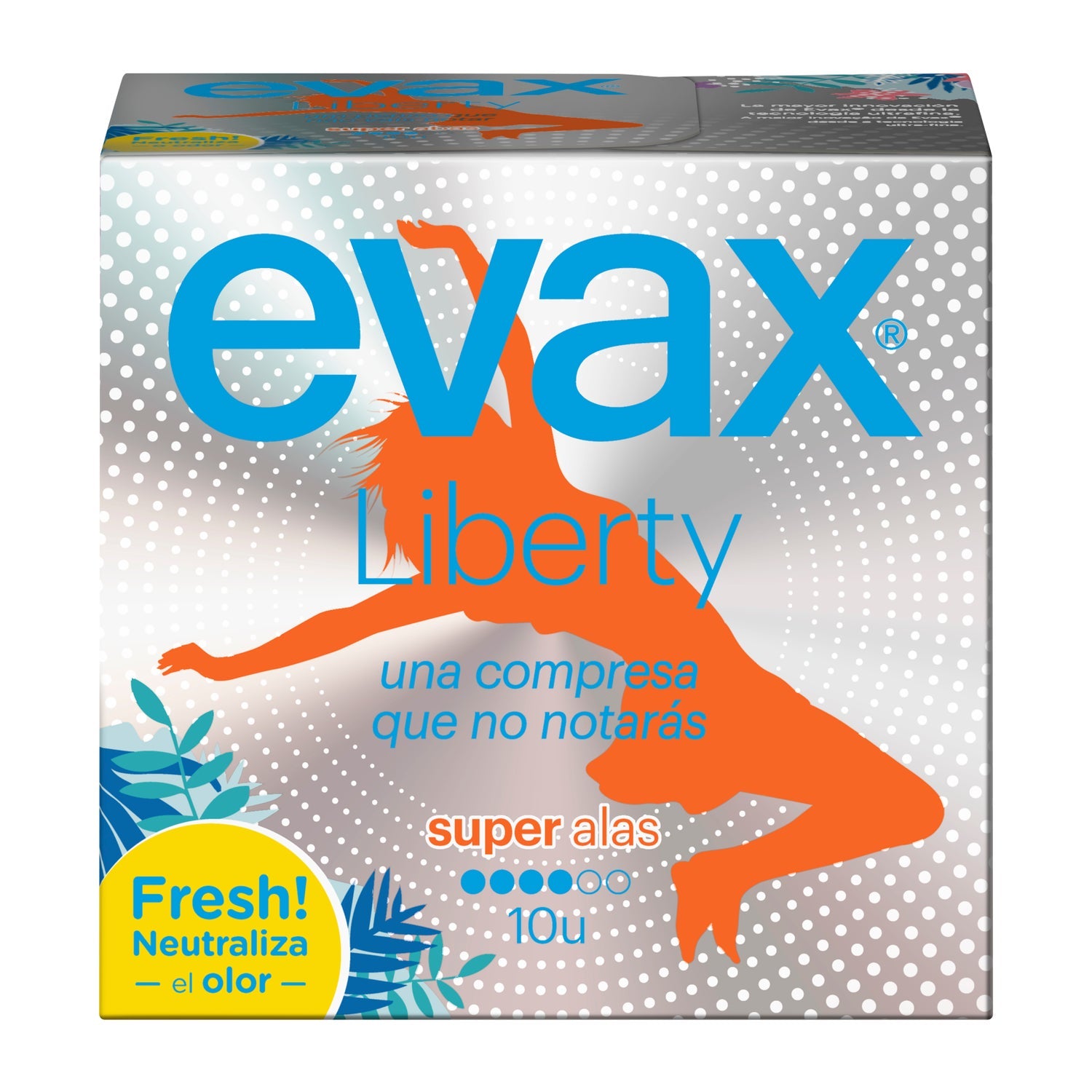 Evax Liberty compresas super con alas 10uds
