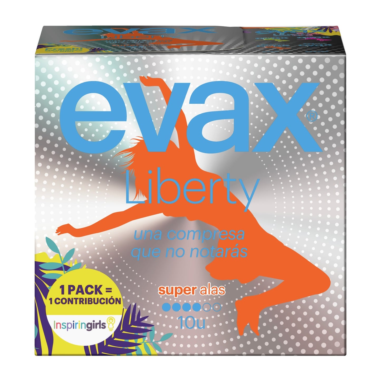 Evax Liberty compresas super con alas 10uds