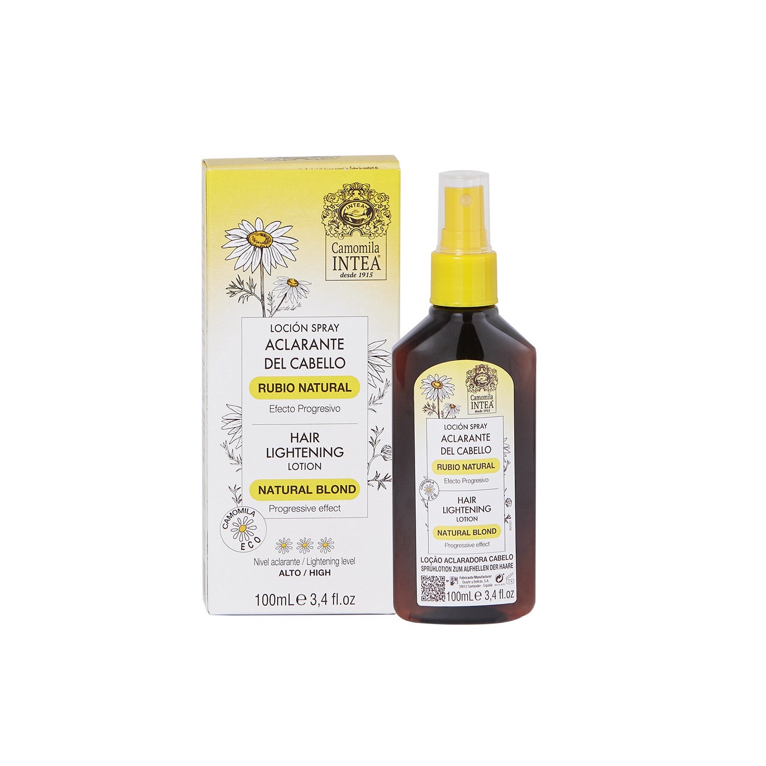 Intea Loción Spray Aclarante Cabello Camomila Rubio Natural 100ml